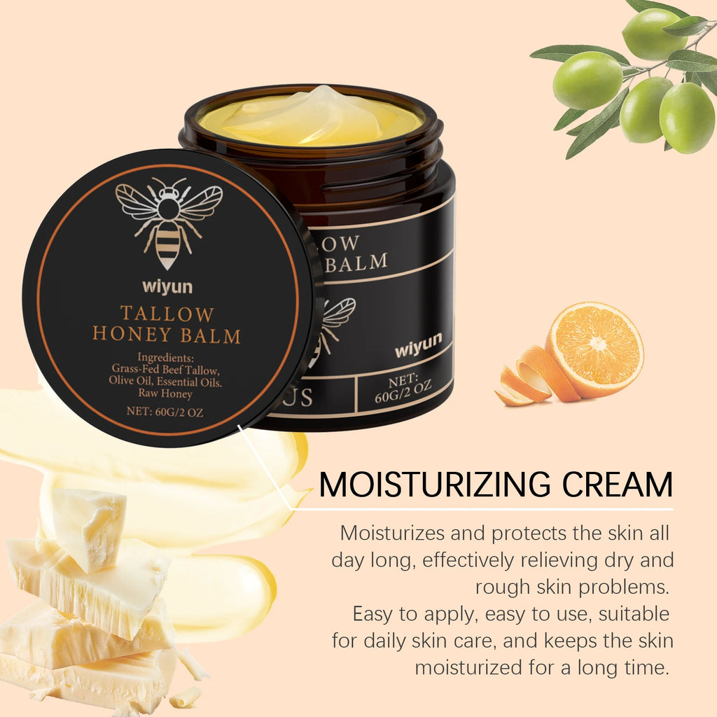 Beef Tallow Honey Moisturizing Cream