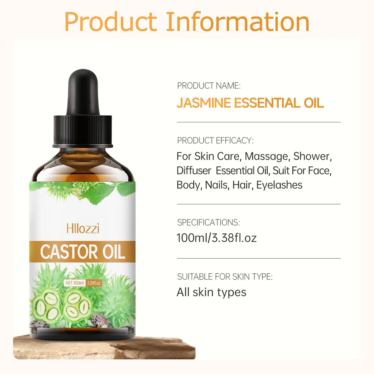 Pure Castor Oil Essential Serum