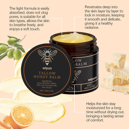 Beef Tallow Honey Moisturizing Cream