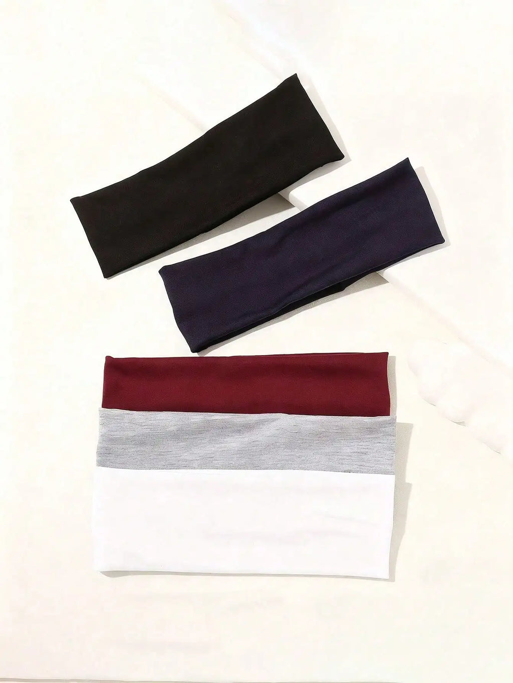 5 Pieces of Women's Headbands, Made of Elastic, Non-Slip Soft Cotton Fabric, Suitable for Sports Activities