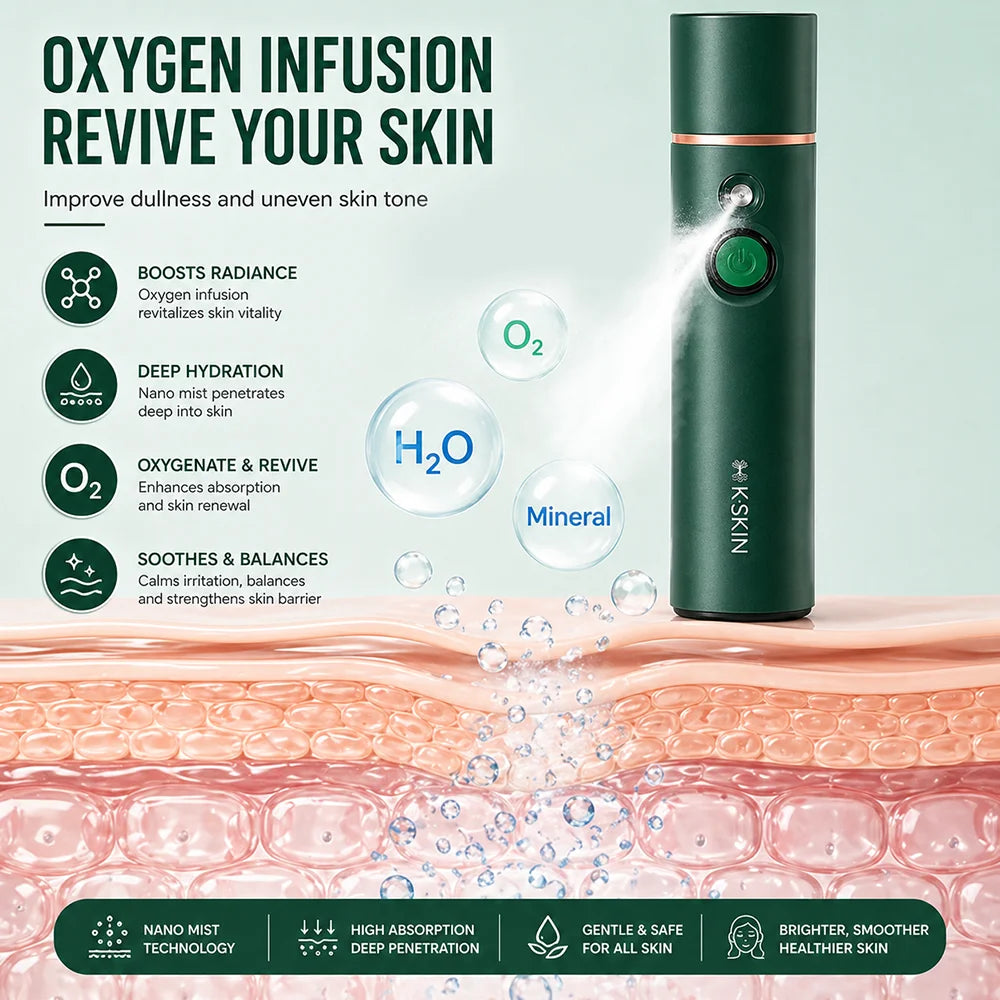 Steamer for Facial Nano Ionic Face Steamer for Facial Pores Sauna Skin Moisturizing Cleansing
